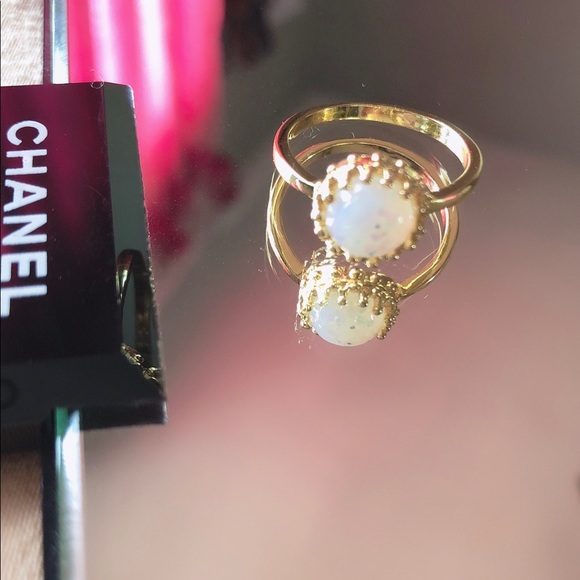 Dainty Opal Stacking Ring - Picture 6 of 8